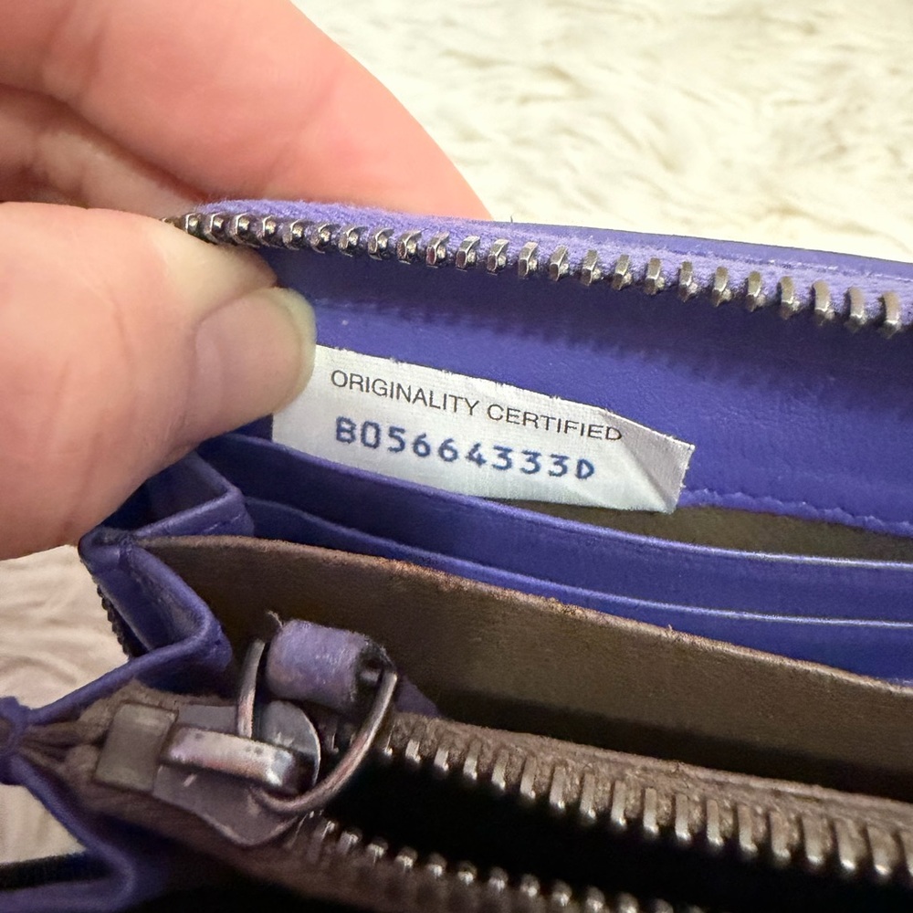 Bottega Veneta Violet Woven Leather Wallet - Picture 7 of 14